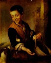 Haga click para ver la imagen ampliada a boy with a dog.jpg